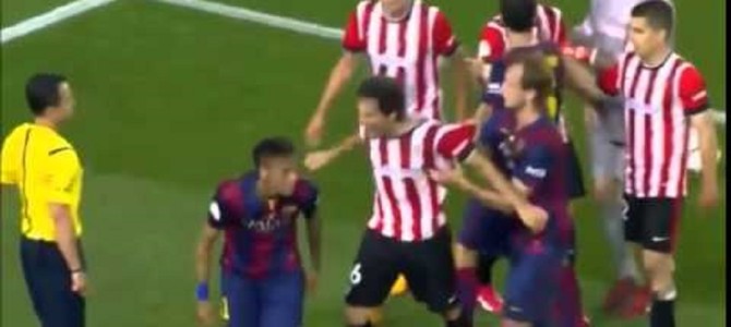 国王杯決勝で見せたネイマールの舐めプに相手選手が激怒