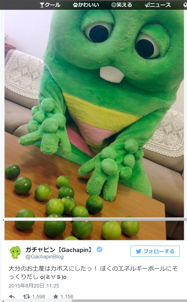 ガチャピンの緑のブツブツ、正式名称があった！   ViRATES  バイレーツ