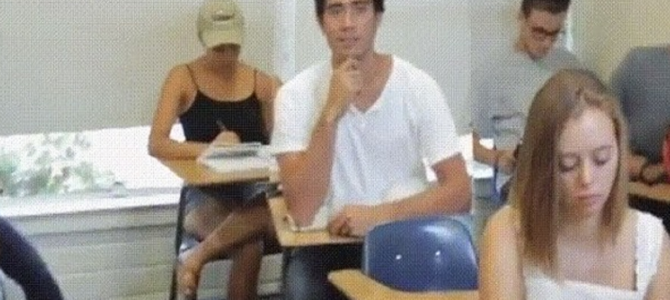 天才的発想で授業中の居眠りを隠蔽 天才的発想で授業中の居眠りを隠蔽