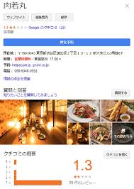 東京都渋谷区道玄坂２丁目にある居酒屋「肉若丸」の料金がぼったくり？