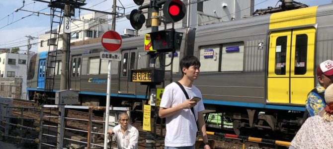 京成押上線の京成立石駅で視覚障害者の女性が線路内に転落