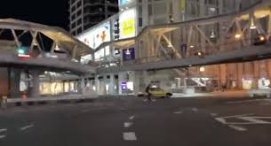 大阪府大阪市天王寺区でタクシーのグラセフ動画 自転車追いかけ暴走