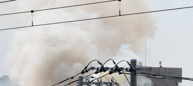 神奈川県川崎市高津区溝口で大規模な火事