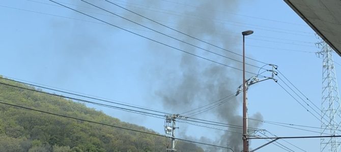 香川県高松市勅使町付近で火事