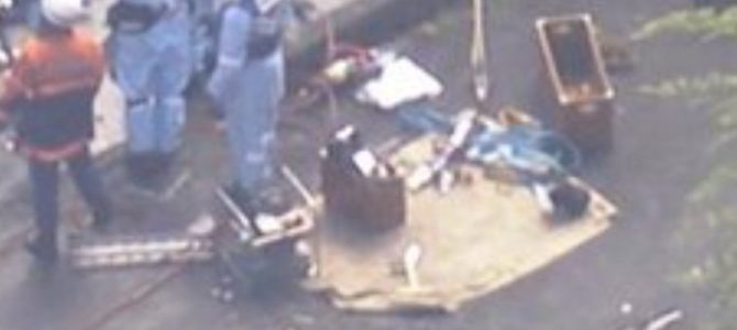 路線バスとトラックが正面衝突　茨城・常陸太田市　国道349号線