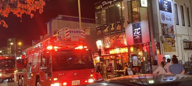 大阪府大東市赤井付近で火事「あの辺りは古い住宅があるから心配だ 住道駅からも赤い炎が見える」