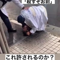 沖縄県警　警察官が容疑者を確保する動画が拡散　　髪の毛をつかみ馬乗り、地面に押さえ付ける