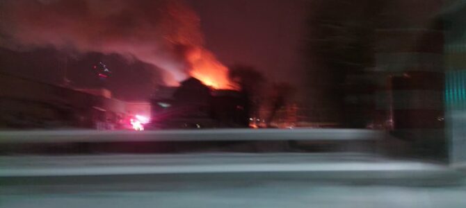 北海道砂川市 砂川駅付近で火事 北海道砂川市 砂川駅付近で火事