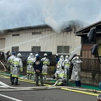 愛知県一宮市奥町剱光寺付近で火事