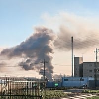 埼玉県朝霞市根岸台付近で火事