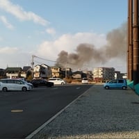 大阪府堺市西区浜寺石津町付近で火事 大阪府堺市西区浜寺石津町付近で火事