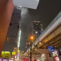大阪市北区　梅田駅付近で火事