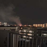 千葉県船橋市　船橋市役所の近くで火事