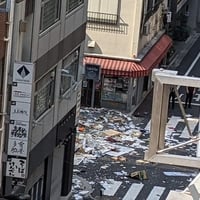 東京･港区　新橋のビルで爆発！ 「港区新橋3丁目烏森通り付近」
