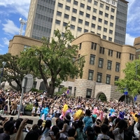 横浜市の日本大通りでプリキュアパレード