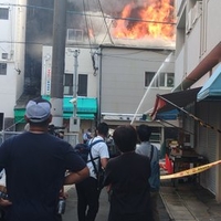 長崎県長崎市築町で火事