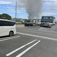 愛知県安城市桜井町　名鉄西尾線 桜井駅付近で火事