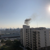 大阪市此花区酉島で火事