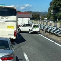 東北道下り佐野PA手前で事故