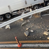 国道23号 豊橋バイパス下り 大崎インター付近で事故