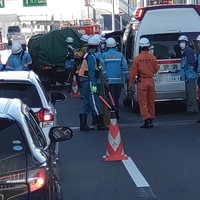 首都高 3号渋谷線 下り 大橋JCT付近で事故
