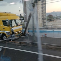 国道2号 東行き 広島県南区仁保橋付近で事故