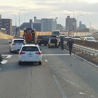 国道23号　名古屋市港区築地口IC→北頭IC付近で事故