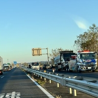 国道408号 栃木県真岡市下籠谷付近で事故