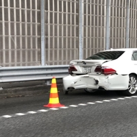 東名高速 下り 港北PA付近で事故