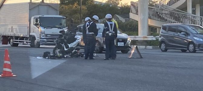 国道246号線 神奈川県大和市深見西7丁目で事故 国道246号線 神奈川県大和市深見西7丁目で事故