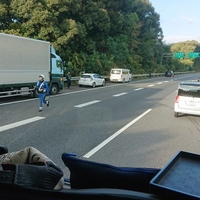 東名高速　音羽蒲郡IC付近で事故