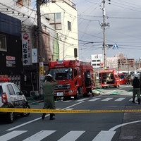 紀勢本線 松阪駅南出口付近で火事