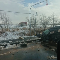 国道12号線 北海道滝川市江部乙町付近で事故