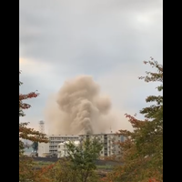 東京 北区志茂付近で火事