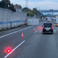 神高速 上り 草津JCT付近で事故 神高速 上り 草津JCT付近で事故