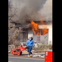 熊本市東区長嶺西で火事