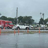 県道40号線 茨城県東茨城郡茨城町で事故