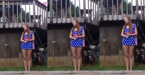 【悲報】ついにアイスバケツチャレンジで女性が大怪我！！