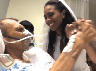 【感動動画】病室で行われた結婚式。花嫁と父とのラスト・ダンスに涙が止まらない