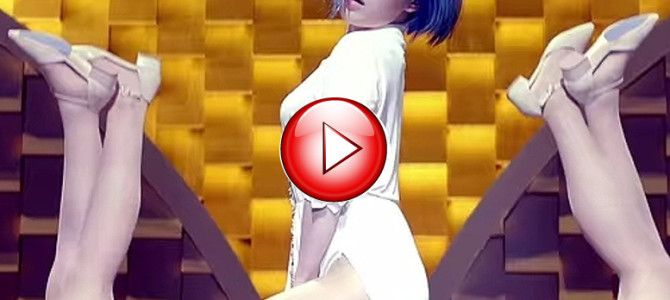 エロすぎ！　Ｋ-ＰＯＰアイドル・ガインが開脚ダンスを見せつける