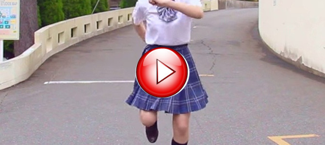 制服ガールが手裏剣戦隊ダンスを踊る！