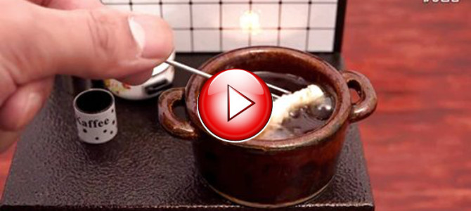 ミニチュア料理 エビフライとエビ天♡