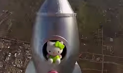 カナダの女子中学生が作ったキティちゃんロケット