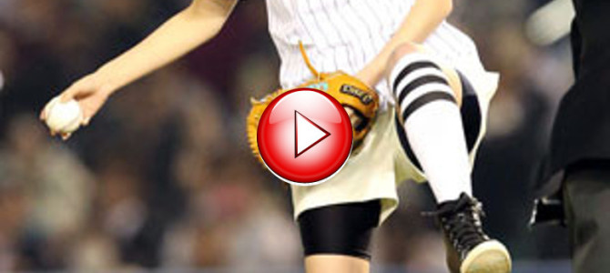 佐々木希の始球式♡