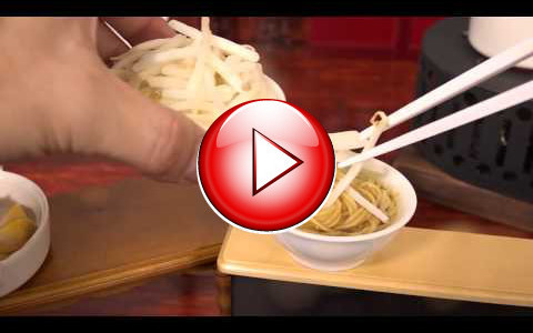 食べれるミニチュア次郎系ラーメン