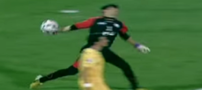 めちゃくちゃ強肩なゴールキーパー。あと少しで敵ゴールに入りそう！！