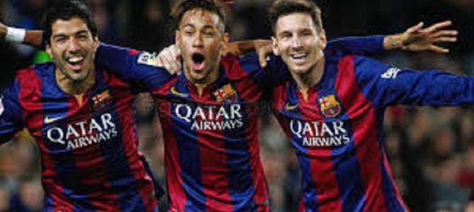 【バルサ史上最高の3トップ】メッシ＆ネイマール＆スアレス スーパーゴール集