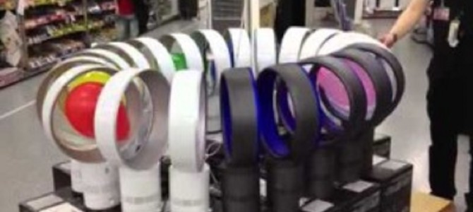 【ヨドバシカメラ札幌店】ダイソンの扇風機のデモンストレーションがおもしろい