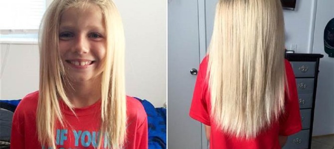 女の子みたいといじめられても、2年間も髪の毛を伸ばし続けた少年の想いに感動する