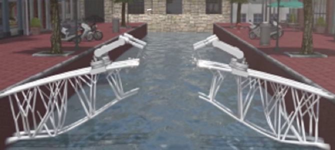 3Dプリンターで「橋」を全自動で建設する技術をオランダの企業が開発！